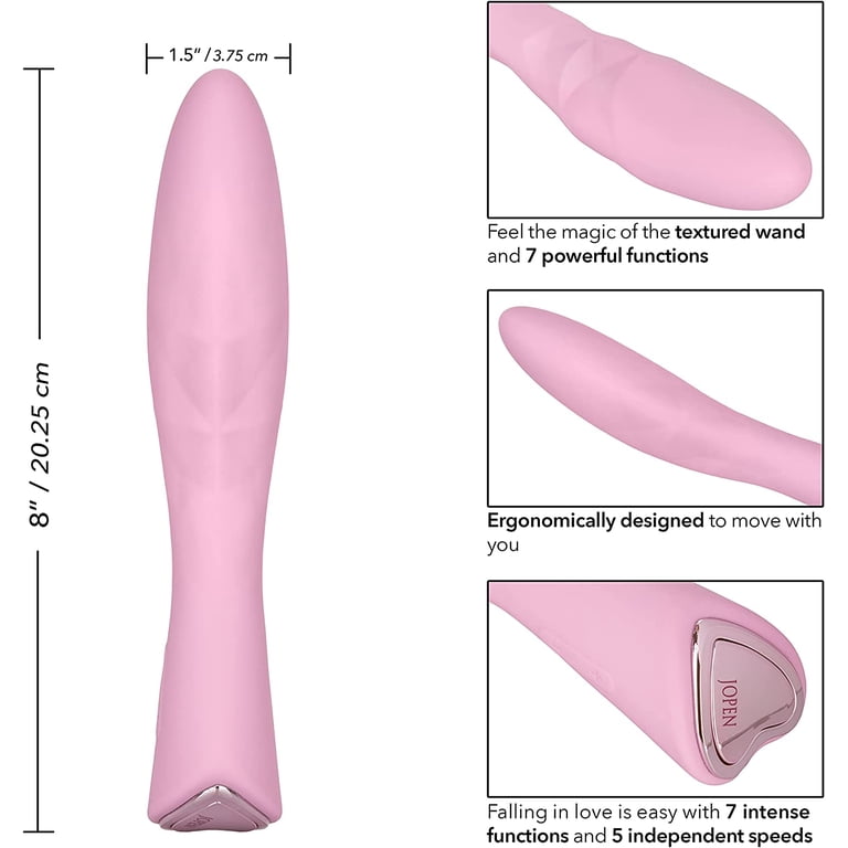 JOPEN Amour Wand Silicone Pink Vibrator Rabbit Vibrator - Walmart.com