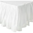 Greenland Home Fashion Cotton Voile Bed Skirt White