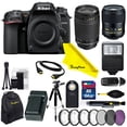 thumbnail image 1 of Nikon D7500 DSLR Camera with Nikon AF Zoom-NIKKOR 70-300mm f/4-5.6G Lens and Nikon AF-S Micro NIKKOR 60mm f/2.8G ED Lens + Buzz-Photo Advanced Accessories Bundle, 1 of 9