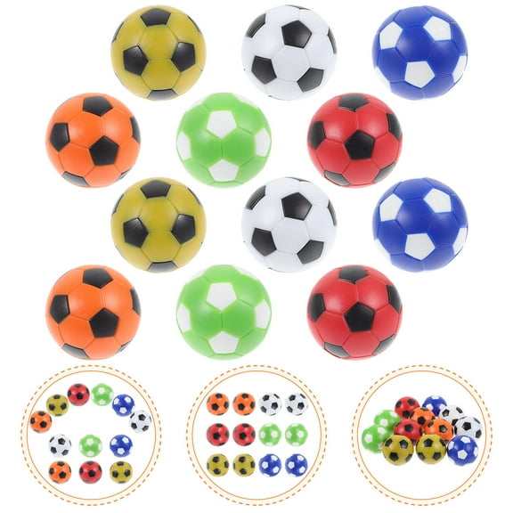 IDEANATEGRATE 12Pcs Compact Design Tabletop Soccer Balls for Families Home Use