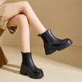 thumbnail image 4 of YOURDIARY Women's Short Rain Boots Waterproof Soft Chelsea Rain Boots For Ladies, 4 of 9
