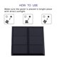 thumbnail image 4 of Sistema Solar DIY de silicio policristalino mínimo del panel solar de 15 V y 07 W para ventilador/luz, 4 of 6