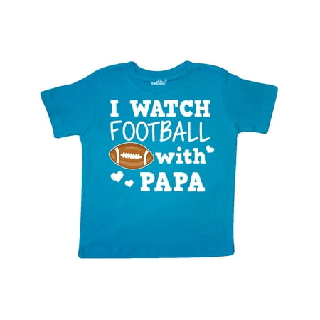 

Inktastic I Watch Football with My Papa Gift Toddler Boy Girl T-Shirt