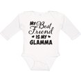 thumbnail image 3 of Inktastic My Best Friend is My Glamma with Hearts Boys or Girls Long Sleeve Baby Bodysuit, 3 of 5