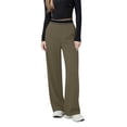 thumbnail image 2 of VBVC No Boundarie Women's Stretchy Yoga Sweatpants,Business UPF50+ Pants For Women,Ladies Striped Waist Trousers with Pockets,Coffee,S-2XL, 2 of 10
