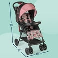 thumbnail image 6 of Kolcraft Cloud Sport Girl Lightweight Stroller for Child/Toddler, Coral, 6 of 17