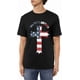 thumbnail image 1 of Jesus Cross America Flag Men's Cotton T-Shirts Casual Basic Crew Neck Tshirts Short Sleeve Fashion Tee Shirts,, 1 of 6