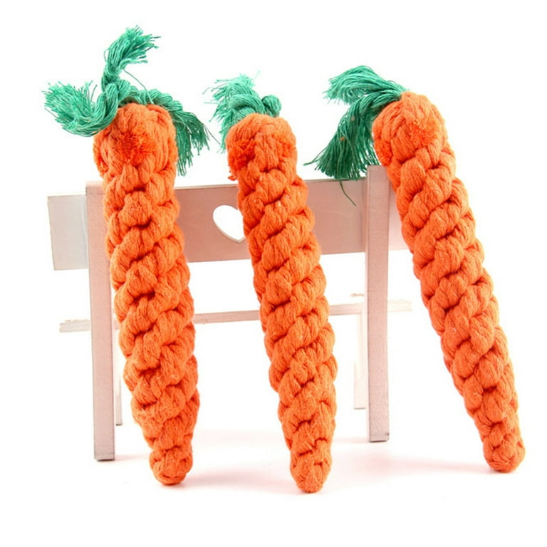 Pet Dog Toy Carrot Shape Rope Puppy Toys Teath Cleaning Outdoor Fun  Training, Size:20-23cm (xiatian)