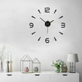 thumbnail image 4 of Home Decor Clock 3D Mirror Wall Clock 3D Decorative Clock Acrylic Material Customizable Dimensions Home Office Convenient Usage, 4 of 10