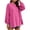 Hot Pink(Womens Tops), variant on GUACER Crewneck Sweatshirts for Women Side Slit Loose Casual Long Sleeve Tops Layering Essential Fall