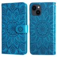 thumbnail image 4 of Funda tipo cartera GANGXUN para iPhone 13 , diseño girasol, cuero PU, soporte, cierre magnético, tarjetero, 4 of 5