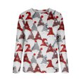 thumbnail image 4 of Pntutb, camisas informales de manga larga para mujer, sudadera de cuello redondo con estampado navideño, jersey de cuello redondo, tops tipo túnica Pntutb Pntutb-294, 4 of 5