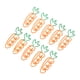 thumbnail image 2 of Clips de papel 100 clips de papel de zanahoria Clips de papel de zanahoria Clips de oficina elaborados por expertos Jadeshay A, 2 of 8
