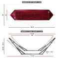 thumbnail image 6 of Tranquillo Universal 106.5" Double Hammock with Adjustable Stand & Bag, Red, 6 of 11