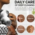thumbnail image 6 of 1 Pieces African Net Bath Sponge, African Scrubbing Long Net Rag, Exfoliating Shower Body Scrubber Back Scrubber Skin Smoother,Great for Daily Use (Black), 6 of 8
