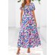 thumbnail image 5 of Vestido Maxi Boho Floral con Escote en V y Fruncido PRETTYGARDEN XXL, 5 of 7