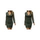 thumbnail image 3 of Sonducket Primavera otoño mujeres Sexy vestido de manga larga fiesta banquete niñas transpirable estilo Casual vestidos con cuello en V regalo Type10 NO10, 3 of 6