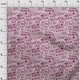 thumbnail image 3 of oneOone Cotton Poplin Dark Magenta Fabric Writing Beach Fabric For Sewing Printed Craft Fabric By The Yard 56 Inch Wide, 3 of 4