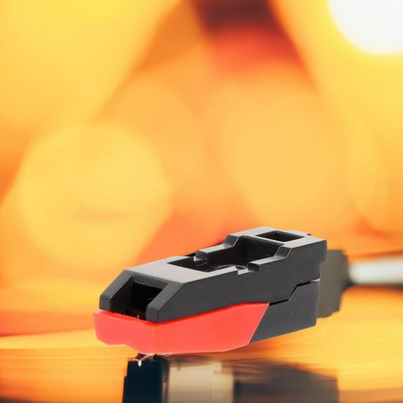 FRCOLOR Universal Turntable Replacement Stylus for Record Player ABS Black No Tools Required Easy Install 2pcs