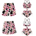 thumbnail image 6 of XYZCANDO Duck Camo Pink Couple Matching Beachwear Set Swim Trunks & Two Piece Tummy Control Bikini Matching Outfit for Honeymoon Beach Vacation Pool Party Summer His and Hers Swimwear Set, 6 of 6