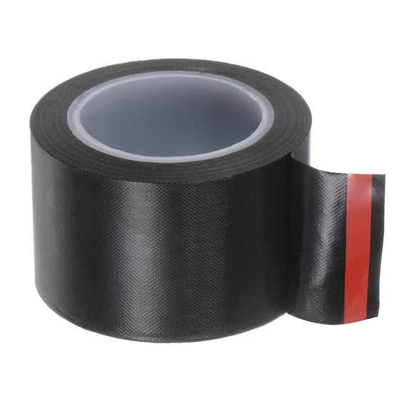 Uxcell Fabric PTFE Tape Roll, 1.5" x 33 ft High Temperature PTFE Adhesive Tape 0.13mm Thickness Black