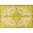 thumbnail image 1 of Ahgly Company Machine Washable Indoor Rectangle Persian Yellow Traditional Area Rugs, 5' x 7', 1 of 4