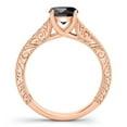 thumbnail image 4 of Aonejewelry 1.50 Ct Black Diamond Black Rhodium Plated Bridal set Engagement Ring In 10K Rose Gold, 4 of 4