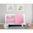 thumbnail image 1 of BabyFad Minky Ultra Rose Ensemble de Literie pour Berceau 9 Pcs, 1 of 5