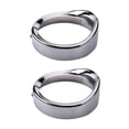 thumbnail image 1 of 2Pcs 7 Pulgada Faros Delanteros Anillo de Ajuste Luz de Cabeza Lámpara Visor Faros de Motocicleta Cromo para Touring, 1 of 1