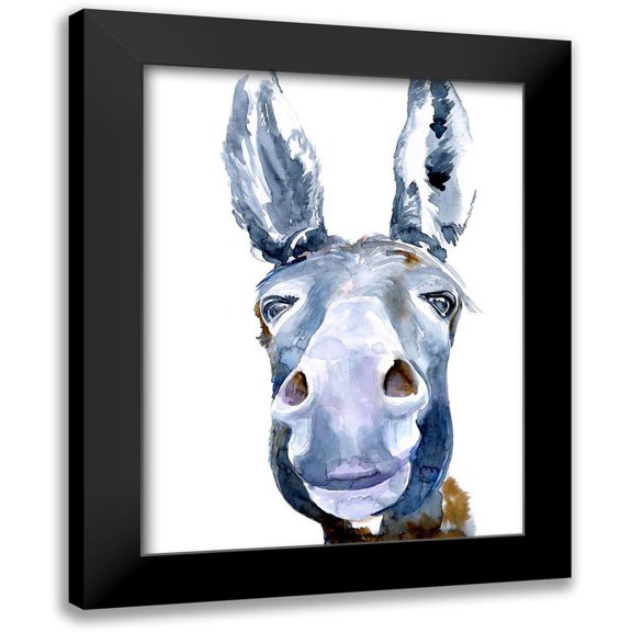 Parker, Jennifer Paxton 12x14 Black Modern Framed Museum Art Print Titled - Sweet Donkey I