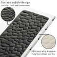 thumbnail image 3 of Memory Foam Bath Mat Rug 24x16, Soft and Absorbent Cobblestone Bathroom Rugs, SBR Non-Slip Bottom, Comfortable, Quick Dry Machine Washable Bath Carpet for Bathroom, Tub and Shower, 3 of 9