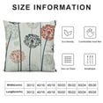 thumbnail image 5 of COMIO  Dandelion Throw Pillow Cushion Cover, Abstract Wildflower Silhouettes Botanical Inspirations Meadow in Summer Season, Decorative Square Accent Pillow Case, White Mustard, 5 of 5