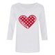 thumbnail image 4 of Xuyuer Women's Valentine 3/4 Sleeve Round Neck Shirt Funny Love Heart Graphic Tee Casual Couple Top Blouse, 4 of 5