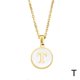 thumbnail image 1 of Alloy Necklace English Letter Necklace Circular Pendant A-Z 26 Letter Necklace--T-Product code 49427 T, 1 of 1