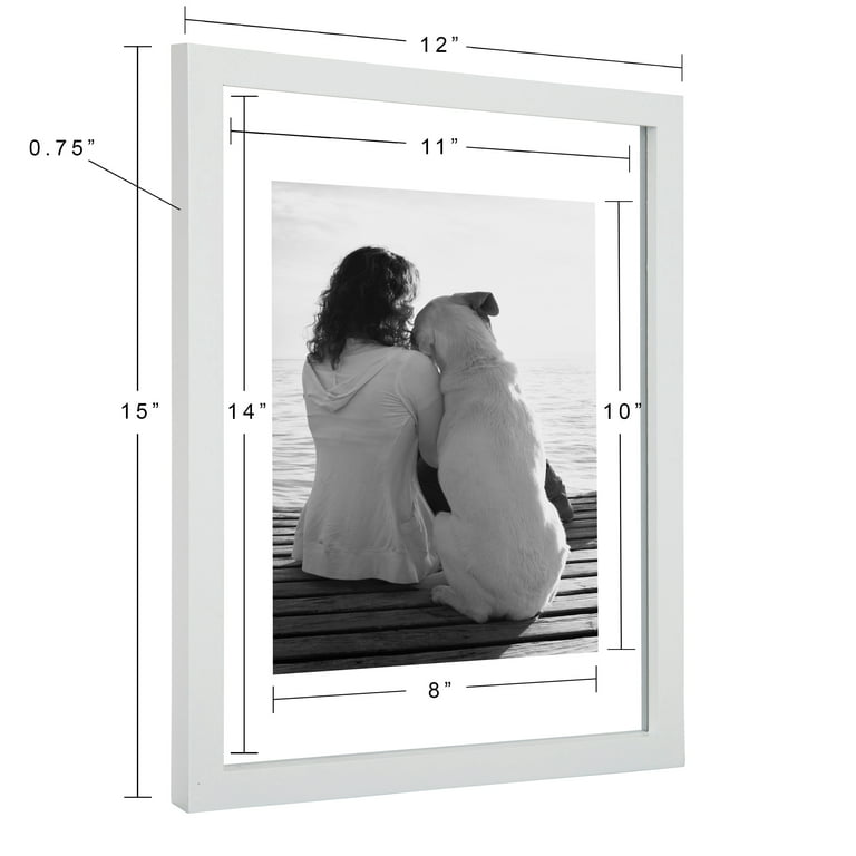 16 x 20 Matted to 11 x 14 Thin Gallery Frame Natural - Threshold™