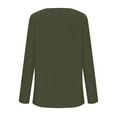 thumbnail image 5 of Lenpel Women's Tunic Tops Soft Long Sleeve V Neck Solid Color Ribbed Casual Shirts 2025 Fashion Fall Blouses, 5 of 6