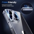 thumbnail image 4 of NevEND For iPhone 16 Pro Max / iPhone 16 Pro Camera Lens Protector, 4-Pack Shatterproof Tempered Glass Anti Scratch Full-Coverage, 4 of 6