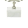 thumbnail image 5 of DecMode 14" Silver Armillary Globe with Marble Base, 5 of 9