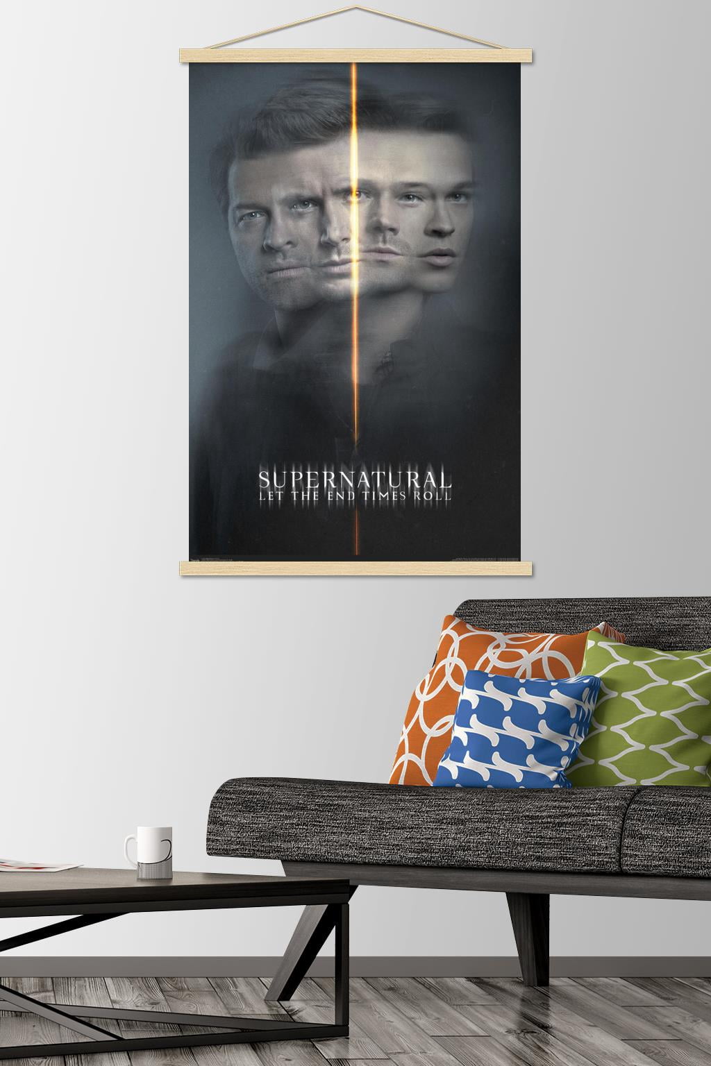 Supernatural - Dual Faces Wall Poster with Wooden Magnetic Frame, 22.375" x 34"