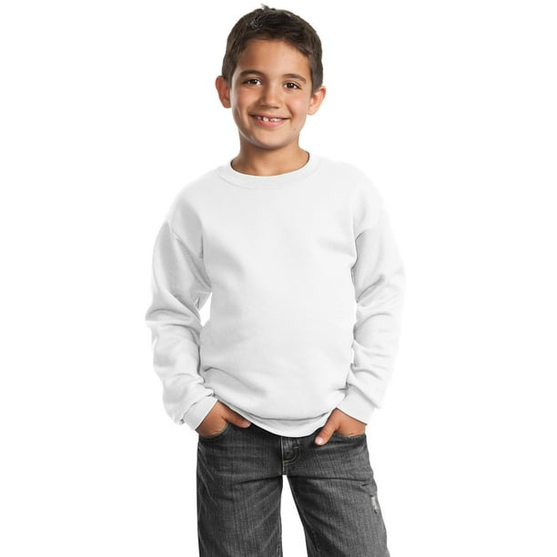 Port & Company &174; - Sweat-Shirt en Molleton pour Jeunes. Pc90y L Blanc