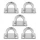 thumbnail image 1 of 2x Colgador de Gancho de Pared de Material Acero Inoxidable de 5 Piezas para Columpio Rope Pad Eye Plate M6 2 piezas, 1 of 8