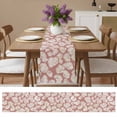 thumbnail image 4 of Watercolor Ocean Shell Table Runner 13x90in Non-Slip Cotton Linen Table Runners, Abstract Marine Life Dresser Scarves TableRunner for Dinner Kitchen Dining Wedding Party, 4 of 9