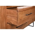 thumbnail image 6 of Pemberly Row 6-drawer Live Edge Solid Wood Dresser in Brown/Black, 6 of 9