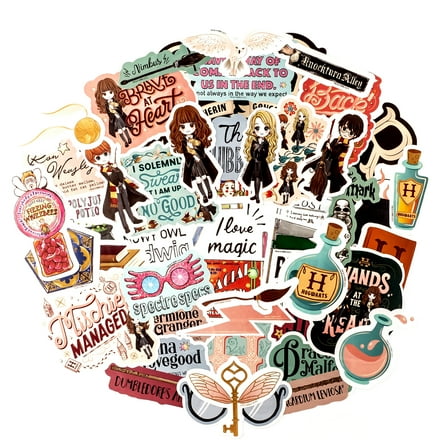 Conquest Journals Harry Potter Wands At The Ready Vinyl Stickers