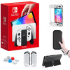 Nintendo Switch Console - OLED Model with White Joy-Con, 1280x720 Display, 7-inch OLED screen, 64 GB internal storage, 802.11ac WiFi, Bluetooth, Bundle with Carrying Case