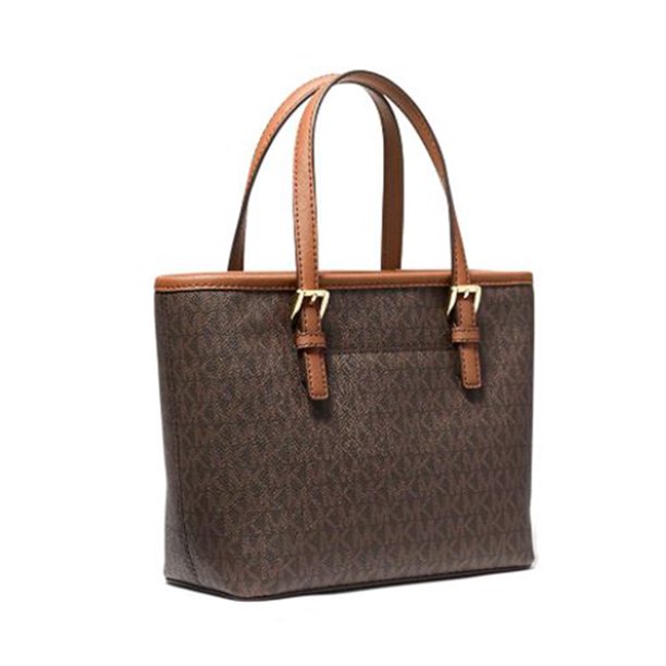 Michael Kors Compact Jet Set Travel Small Purse Handbag Top Zip