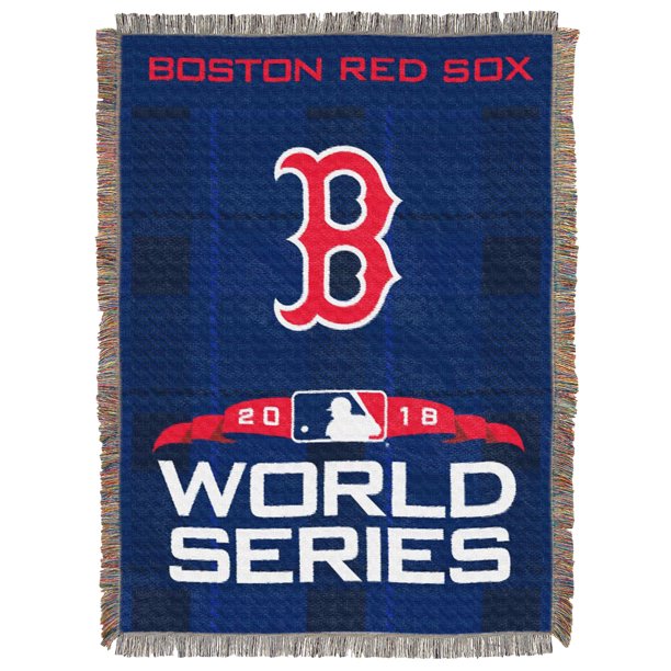 MLB Boston Red Sox 2018 World Series Participants "Top Runner" Woven Tapestry Throw Blanket