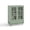 Green, variant on Tcbosik Small Buffet Cabinet with 2 Glass Doors, Accent Cabinet with Adjustable Shelf and Storage Drawer, Coffee Bar Cabinet for Kitchen, Dining Room, Living Room, White