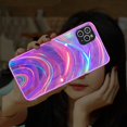 thumbnail image 1 of Funda con láser 3D Rainbow Glitter para iPhone 12 11 Pro Max 12Mini X XR XS Max 7 8 6 6s Plus SE 2020, funda trasera con marco de silicona suave Tan Jianjun unisex, 1 of 2