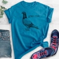 thumbnail image 2 of Stay Coo Shirt, Unisex Women's Men's Shirt, Funny Pidgeon Shirt, Cute Bird Saying, Cool Bird Shirt, Heather Blue, Medium, 2 of 6